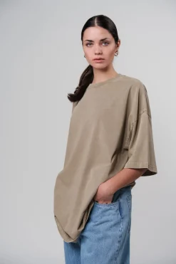 Hot Karo Kauer T-Shirt Washed Sand