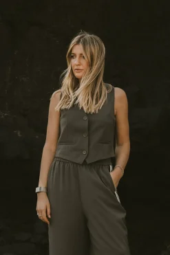 Best Karo Kauer Vest Olive