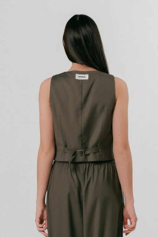 Best Karo Kauer Vest Olive