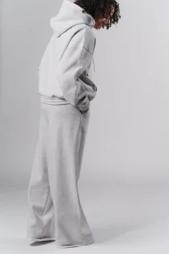 Online Karo Kauer Wide Leg Jogger Pants Light Grey