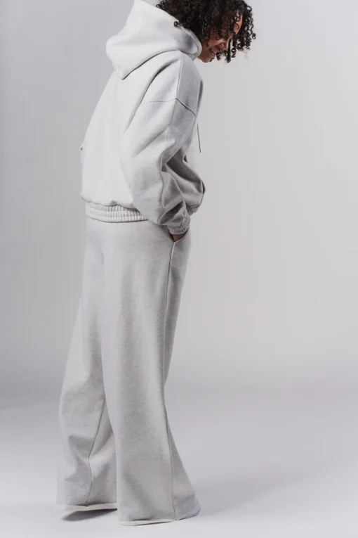 Online Karo Kauer Wide Leg Jogger Pants Light Grey