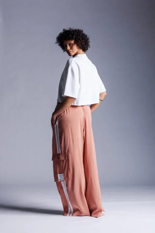 Outlet Karo Kauer Wide Leg Pants Rosewood