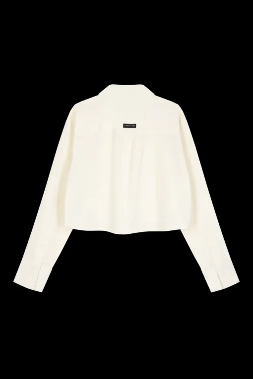 Fashion Karo Kauer Woven Blouse Cropped Creme