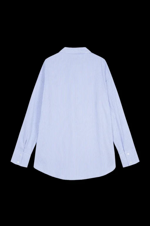 Clearance Karo Kauer Woven Blouse Striped Blue