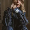 Sale Karo Kauer Woven Blouse Striped Navy