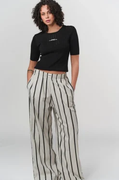 Discount Karo Kauer Woven Pants Striped Melange