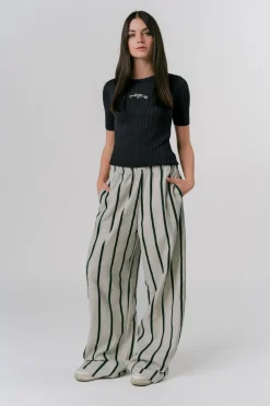 Discount Karo Kauer Woven Pants Striped Melange
