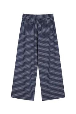 Clearance Karo Kauer Woven Pants Striped Navy