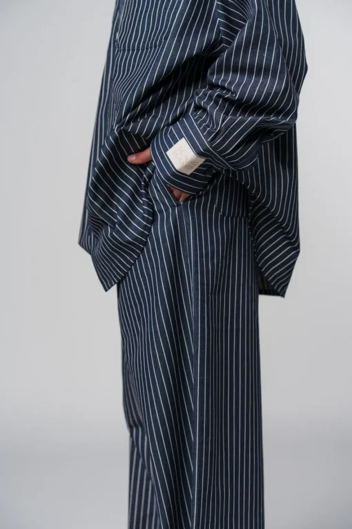 Clearance Karo Kauer Woven Pants Striped Navy