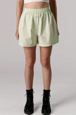 Clearance Karo Kauer Woven Shorts Striped Matcha