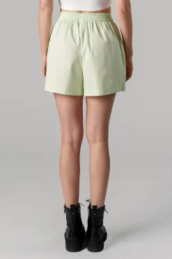 Clearance Karo Kauer Woven Shorts Striped Matcha