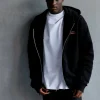 Hot Karo Kauer Zipped Hoodie Black 040