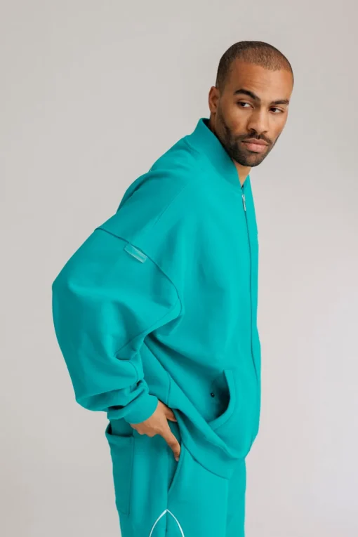 Best Karo Kauer Zipped Jacket Tile Blue